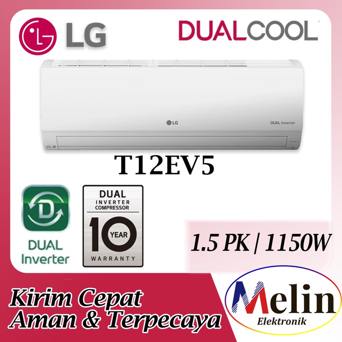 AC LG 1.5 PK T12EV5 DUAL COOL INVERTER LOW WATT 1 1/2 PK UNIT ONLY