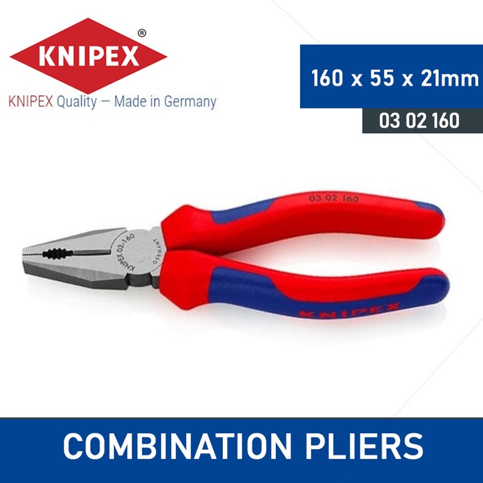 KNIPEX Tang Kombinasi 160 mm 03 02 160 Knipex Combination Pliers