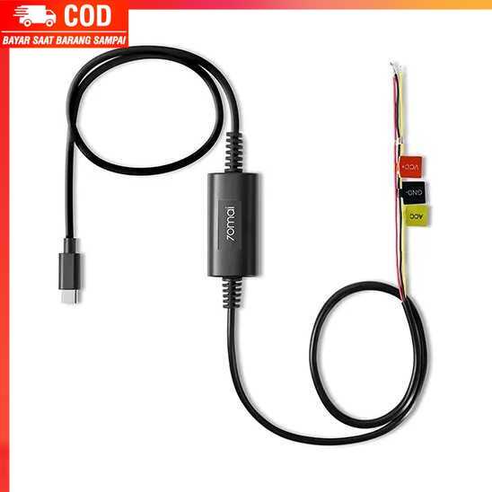 ( 100% BARANG ORI ) 70mai Dashcam Hardwire Kit Intelligent Rearview Mirror 24 Hour Type C - UP03