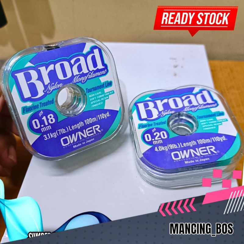 Senar Owner Broad 100 meter - senar pancing broad