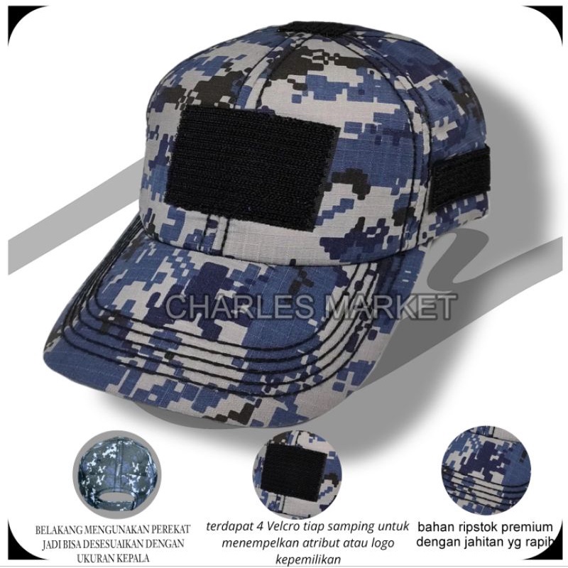 TOPI VELCRO NAVY SEAL - TOPI NAVY SEAL - TOPI TACTICAL NAVY SEAL