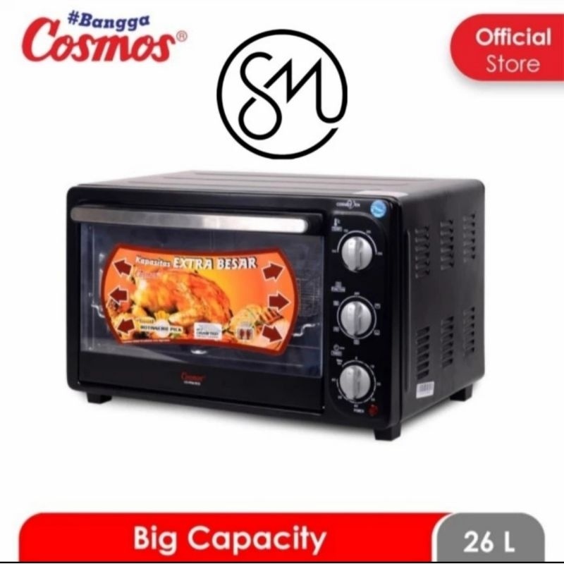 Oven listrik Cosmos CO-9926 RCG 26 L Liter CO9926RCG 9926RCG