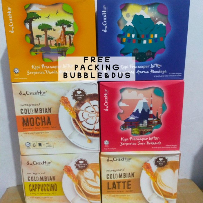 

Chek Hup/ChekHup Colombian Coffee Latte Mocha Capuccino - MADAGASCAR VNLA