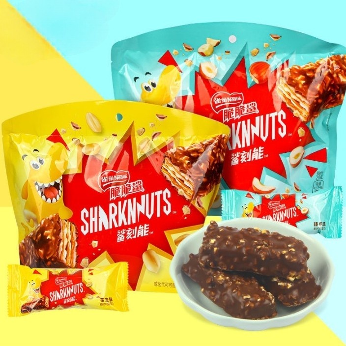 

[BUY 1 GET 1 ED DES 2023] Nestle Crunchy Wafer Sharknut 200 gram