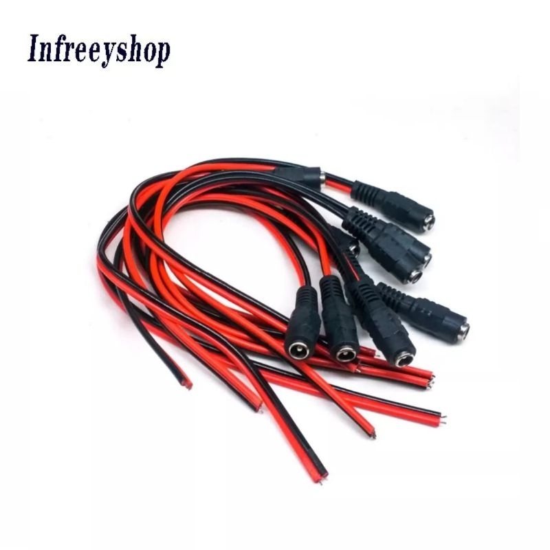 KABEL JACK DC FEMALE UNTUK CCTV COLOKAN DC FEMALE DENGAN KABEL