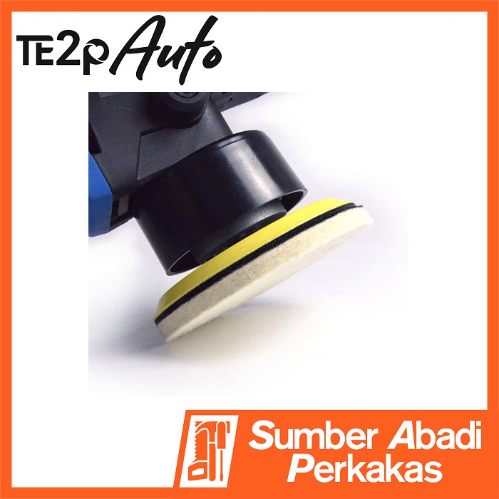 Busa Spon Poles Kaca Mobil Jamur Baret 4 5 Inch Velcro Pad Glass Felt - 4 Inch