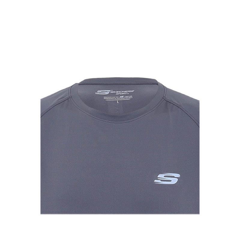 SKECHERS MEN SPORT T-SHIRT - GREY