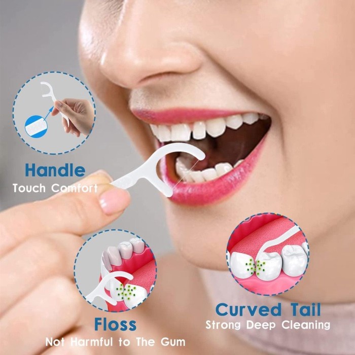 Extra Comfort Dental Floss Benang Pembersih Selah Tusuk Gigi isi 50