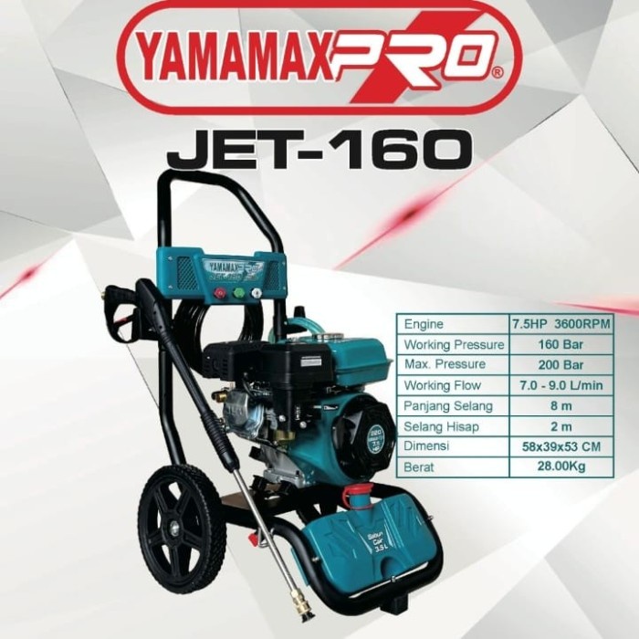 Jet Cleaner Bensin High Pressure Washer Steam Yamamax Jet160
