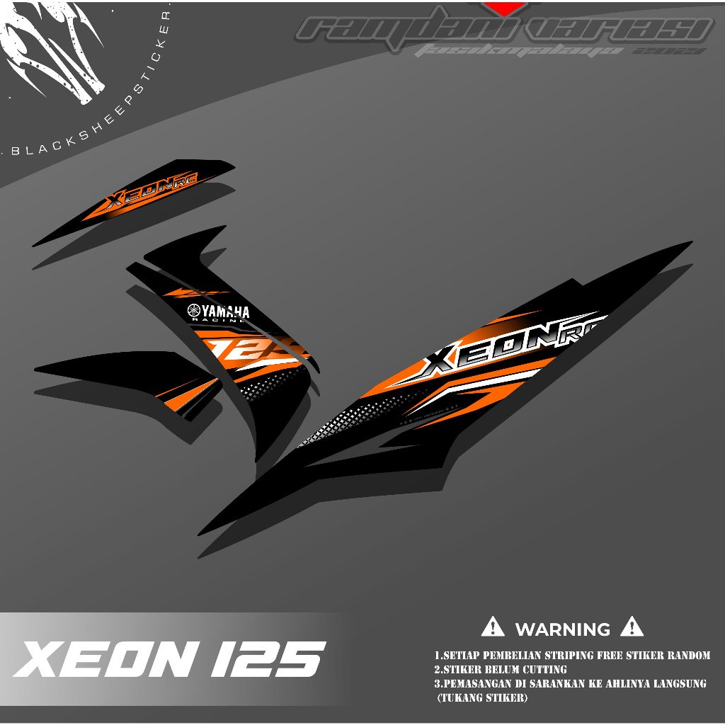 STRIPING XEON RC - STIKER XEON KARBU - STRIPING STIKER XEON