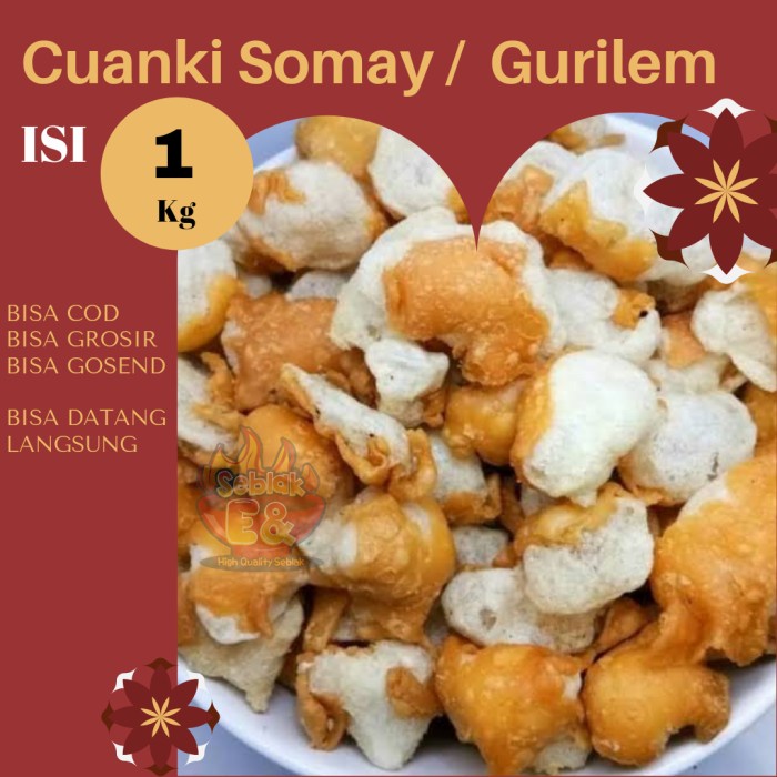 

[SUKSES] DISKON Somay mini Gurilem batagor mini toping seblak baso Aci cuanki 1kg