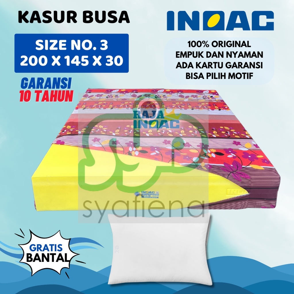 MURAH [200x145x30] Kasur Busa INOAC NO. 3 Ukuran 200x145x30 cm Garansi 10 Tahun / Kasur INOAC Size 1