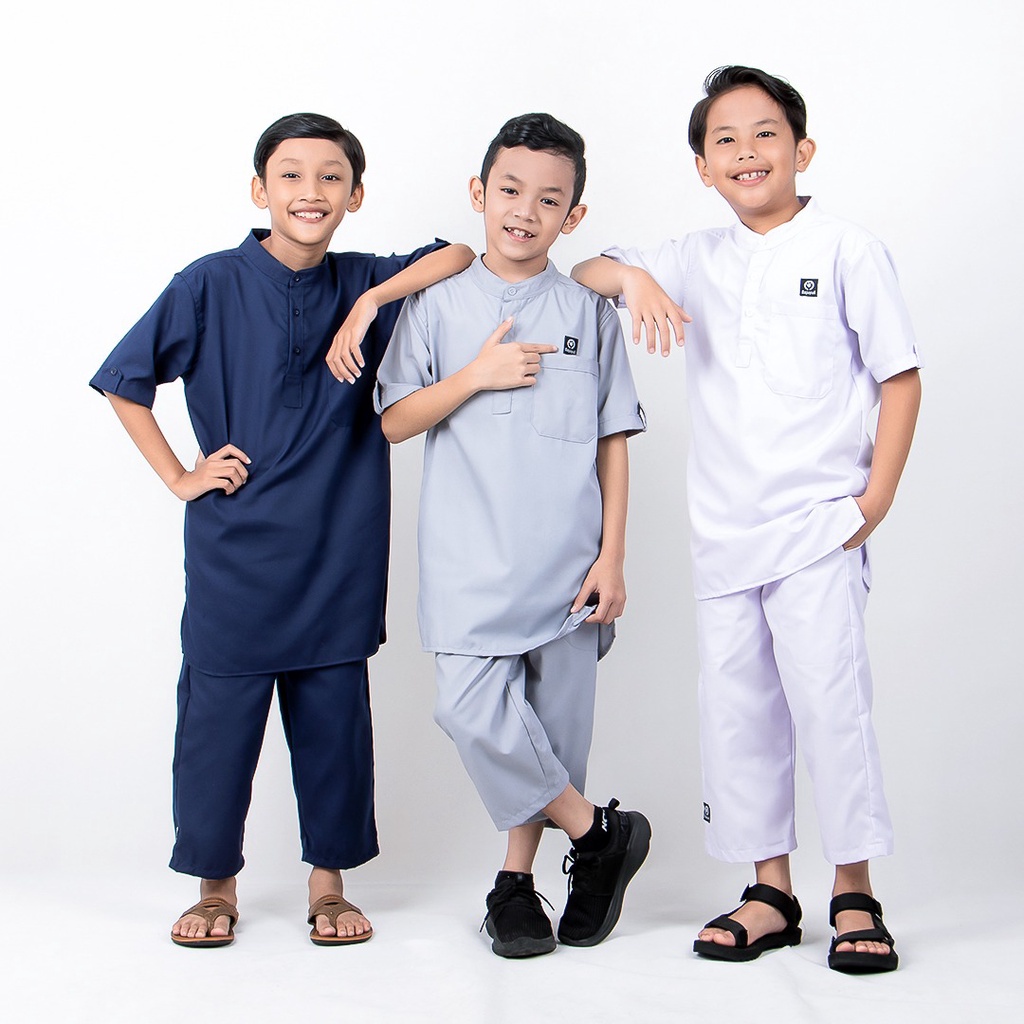 ⭐ Baju Koko Anak Laki Laki Setelan Celana Polos Basic - Kurta Anak Laki Laki - Kids Premium Original Quality | Baju Koko Anak Laki Laki 11 12 13 Tahun | Baju Muslim Kurta Anak