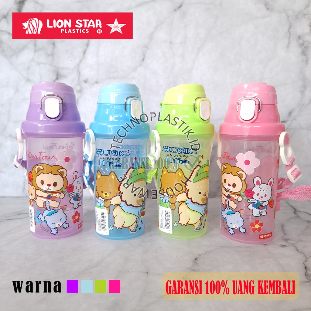LION STAR Frontier Bottle Botol Minum Anak Lucu 500 Ml