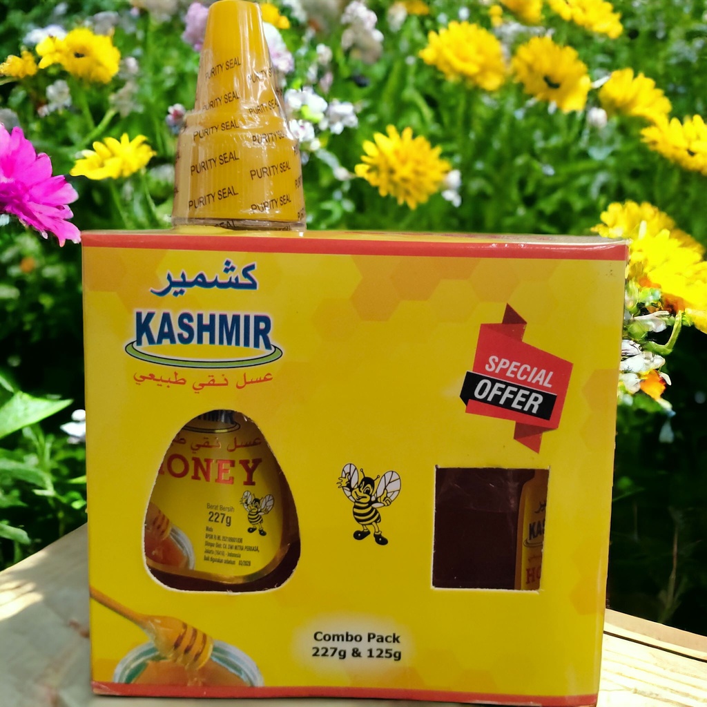

Madu Kashmir Natural Honey 100 Persen Madu Pegunungan 227g + 125g Combo Pack