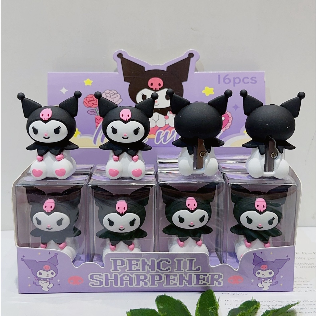

TOKO DAYONE RAUTAN PENSIL 3D SANRIO / RAUTAN KUROMI MELODY / PENCIL SHARPENING MOTIF KUROMI MELODY