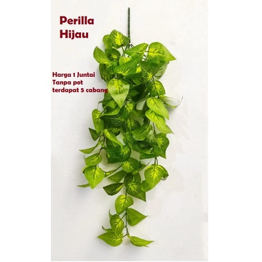 DAUN JUNTAI TANAMAN ARTIFICIAL WARNA - Semangka Ungu