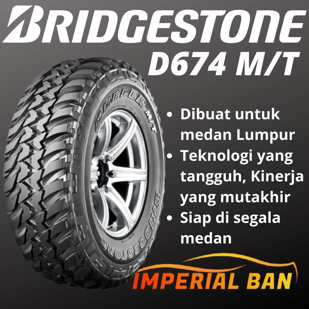 215/75 R15 - Ban Mobil Bridgestone MT Dueler D674 Ukuran Ban Mobil Hilux Innova Taruna Katana