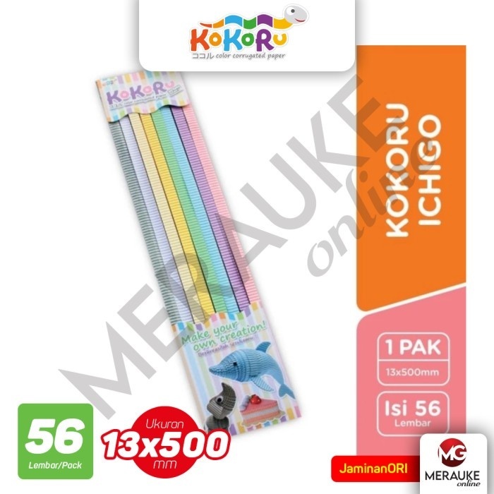 

KOKORU Corrugated Paper / Kertas Bergelombang ICHIGO Isi 56 Lembar