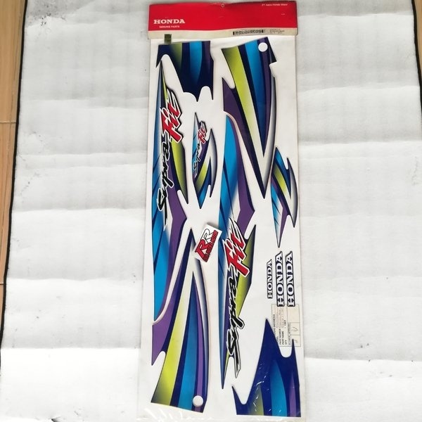grafik graphic grapik sticer stiker sticker striping body bodi original ori honda supra fit lama old