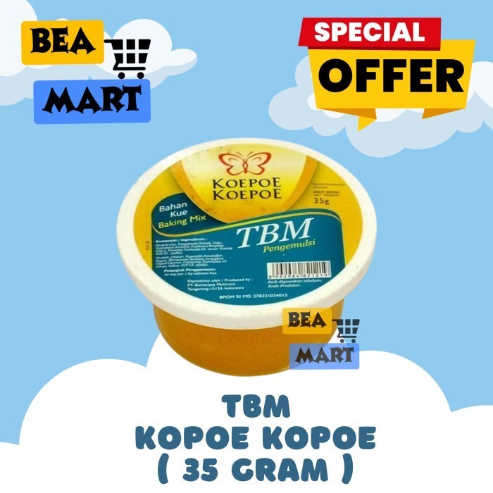 

TBM Koepoe Koepoe 35 gr | Pengembang Kue / Cake Emulsifier Kupu 35gr