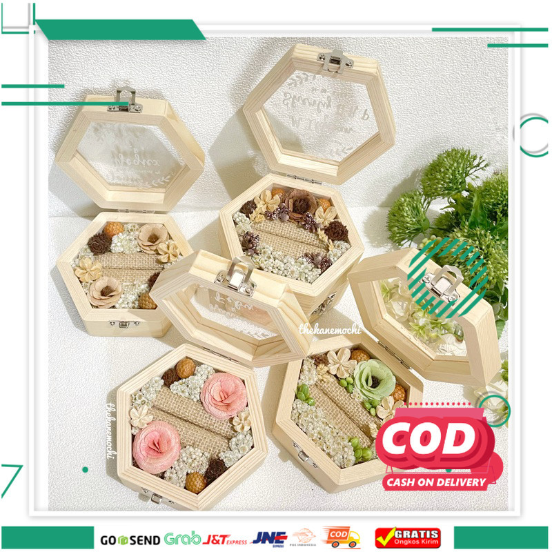 

TERBARU 2024 - Ring Box Kotak Cincin Estetik Rustic Pastel