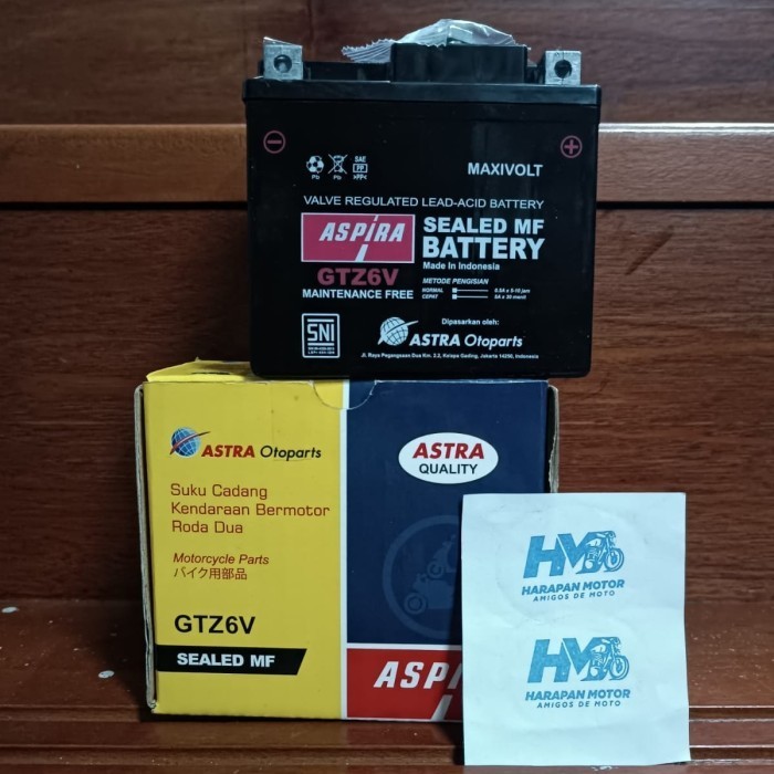 Original Aki GTZ6V Vario125FI ASPIRA 11-GTZ-6VMF