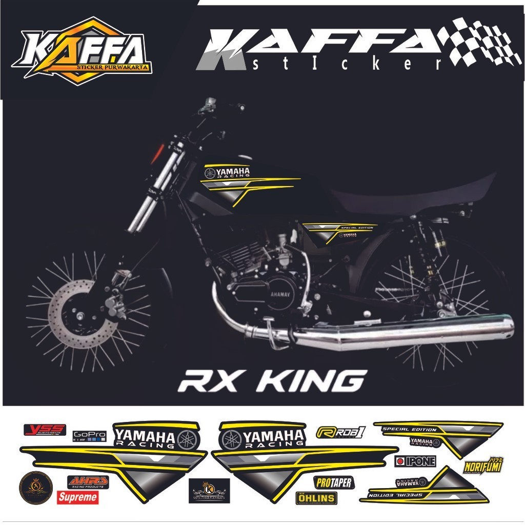 COD/ Striping Rx King - Stiker Variasi List Motor Rx King Racing 2 RXKING #rxking sticker style STIKER MOTIP SETIKER