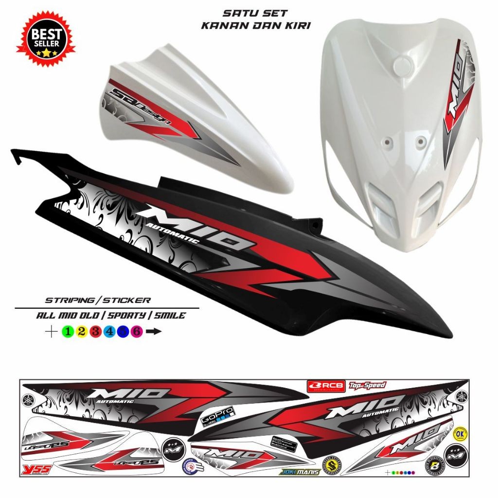STRIPING MIO OLD SMILE / STIKER MOTOR MIO OLD MIO SMILE VARIASI LIS KEREN