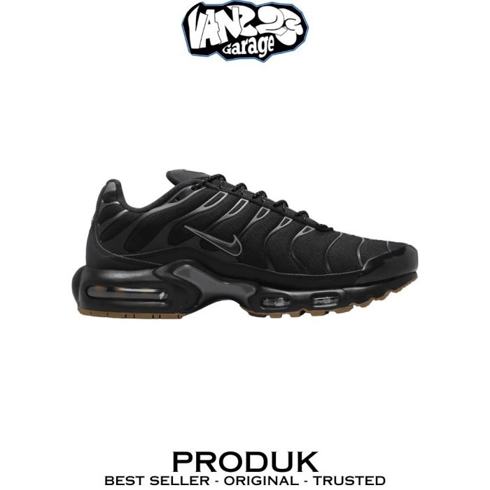 Sepatu Sneakers Nike Air Max Plus Tn Black Light Gum 100% Original BNIB