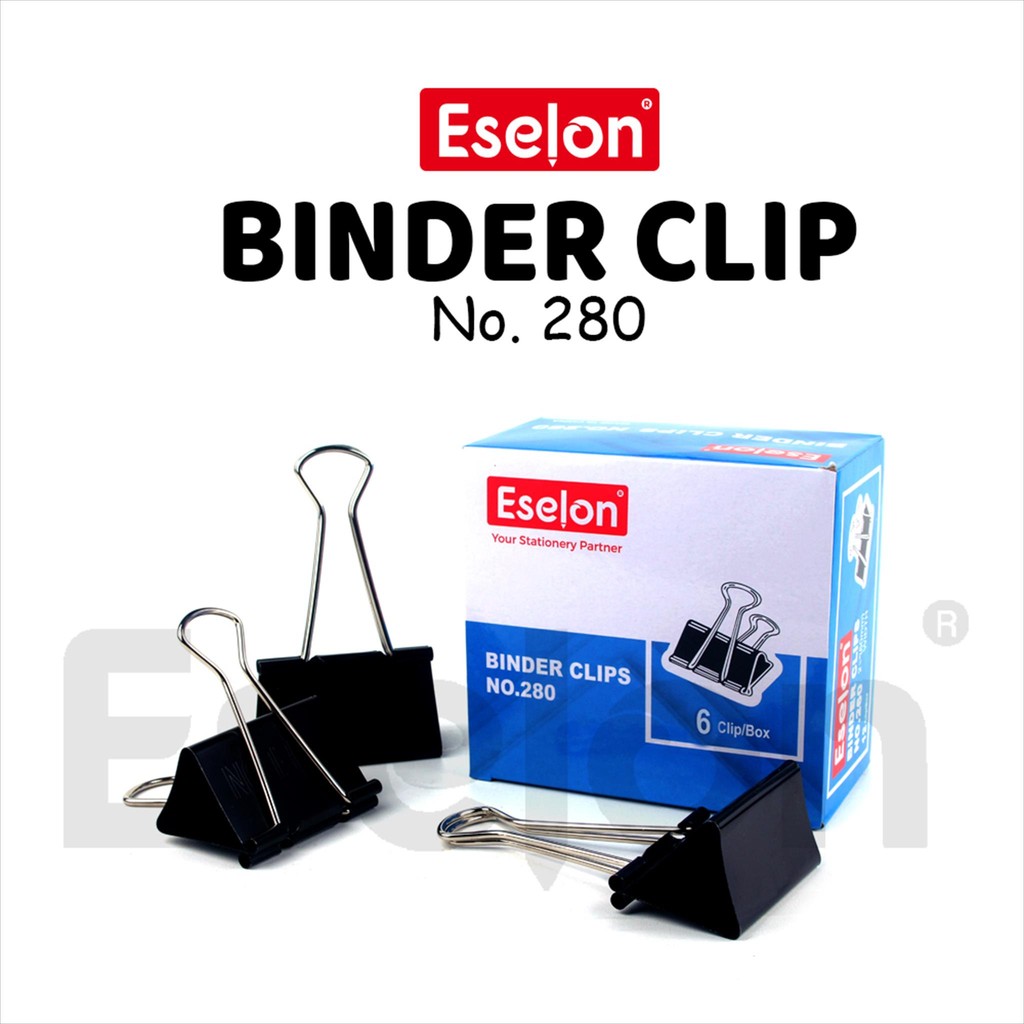 

Binder clip / Klip / Double Clip / Eselon 280 1box isi 6 pcs