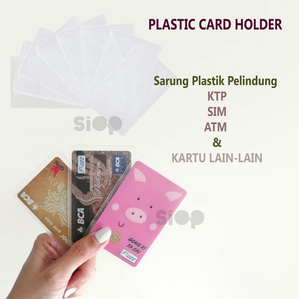 

SARUNG PLASTIK PELINDUNG Kartu ATM/DEBIT/KREDIT-KARTU BISNIS-SIM-KTP