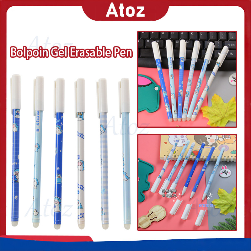 

pulpen bisa hapus / bolpoin gel erasable / pen motif karakter lucu