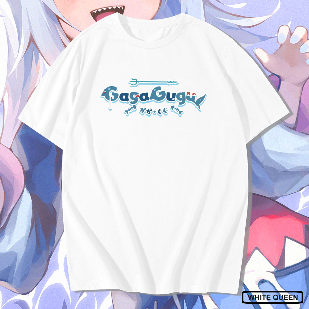 KAOS GAWR GURA LOGO HOLOLIVE - KAOS DISTRO PRIA & WANITA ANIME & GAME DESIGN VTUBER LOGO GAWR GURA H