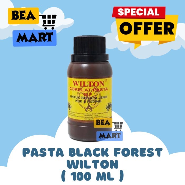 

Wilton Coklat Pasta Black Forest BF 100ml 100gr | Perisa Perasa Cokelat BlackForest 100 ml 100 gr gram