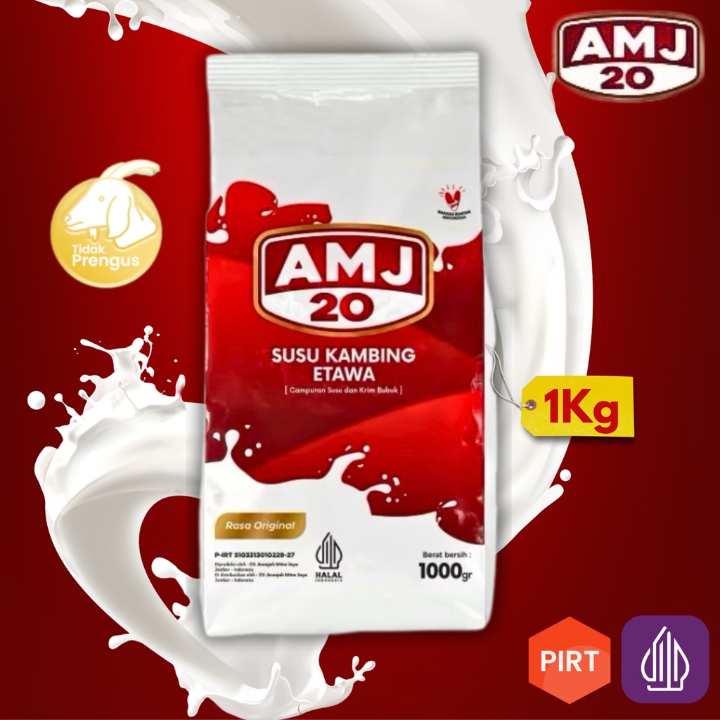 

AMJ 20 Susu Kambing Etawa Bubuk 1kg mengatasi asam urat nyeri sendi osteoporosis