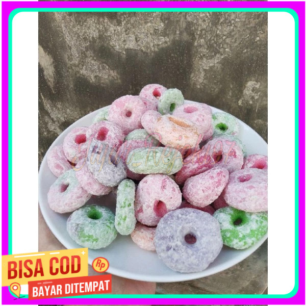 

Getas manis warna donat / lonjong 1KG