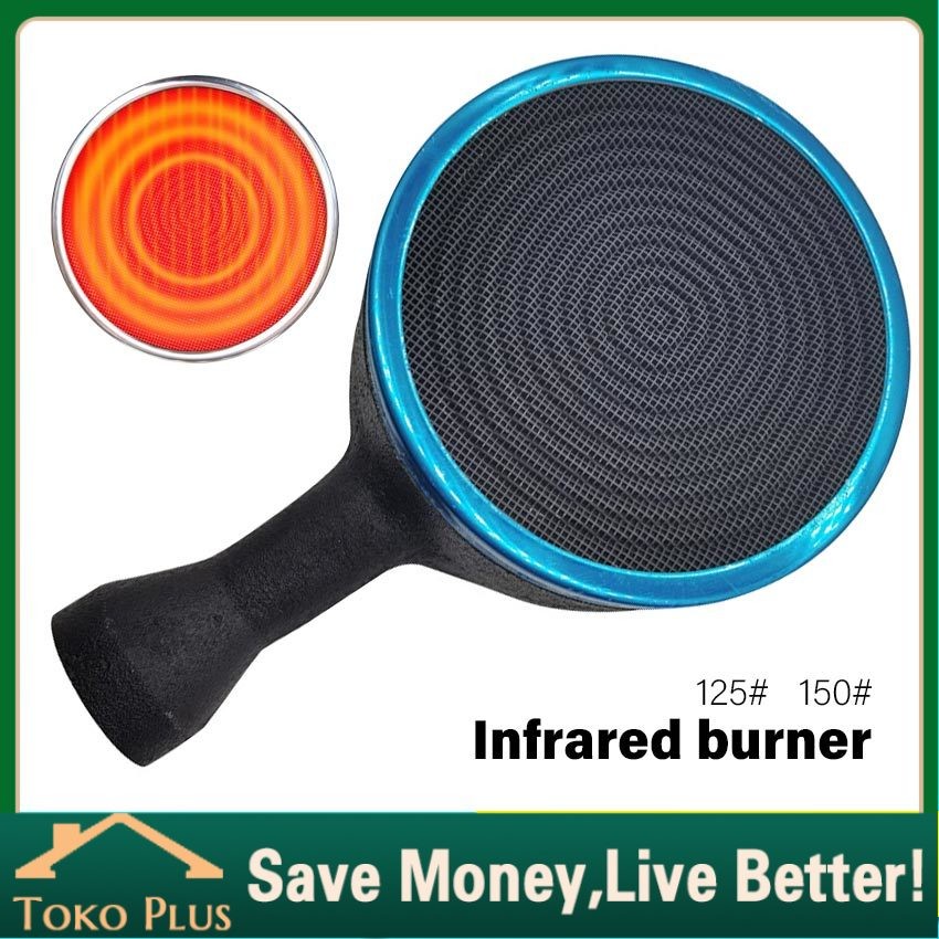 Tungku Bara API Infrared Cerobong Bara Hitam Infrared Untuk Kompor Gas Kaca Universal | Burner Bara 