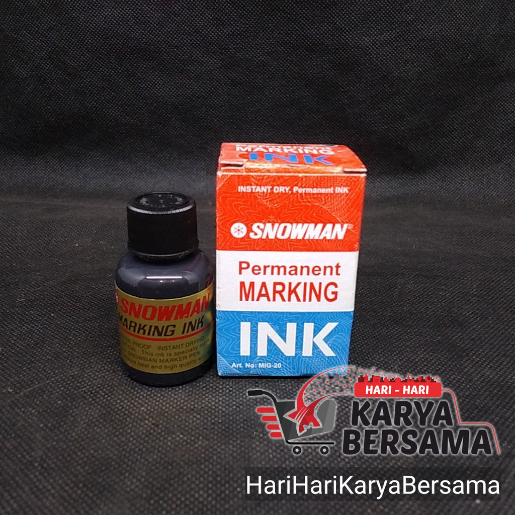 

TINTA ISI ULANG SPIDOL PERMANEN HITAM SNOWMAN BLACK REFILL