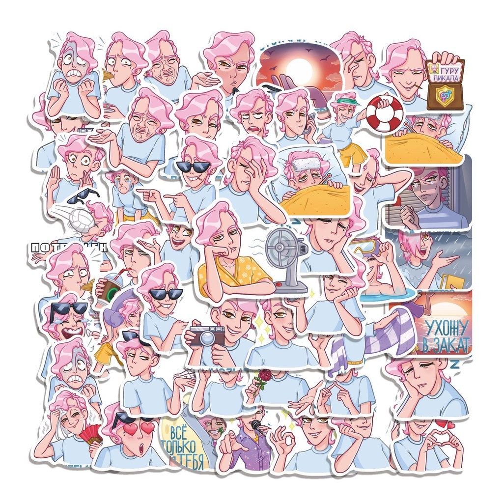

COD 50 Pcs Stiker S. ROMANCE Lucu Anti Air Untuk Dekorasi Notebook Sepeda Skateboard Handphone