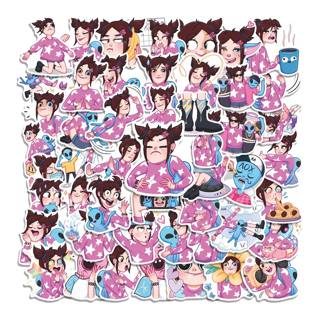 

COD 50 Pcs Stiker VK Star Lucu Anti Air Untuk Dekorasi Notebook Sepeda Skateboard Handphone