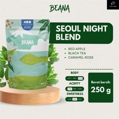 

Seoul Night Blend Coffee Roasted Beans | Blend Kopi Robusta Arabica 250gr - Beana Roastery Semarang