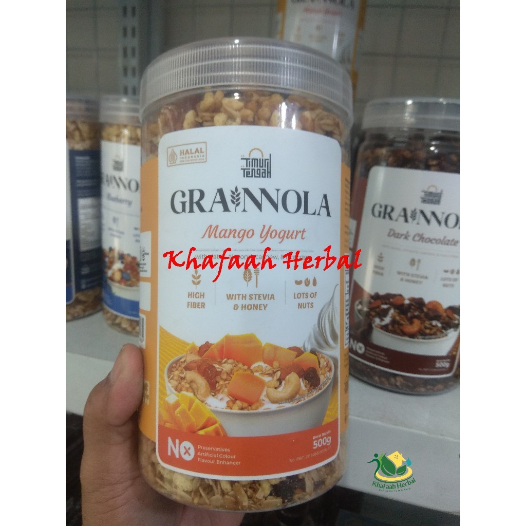 

Grainnola Mango Yogurt 500gr TIMUR TENGAH - Sereal Sarapan Sehat Rendah Kalori