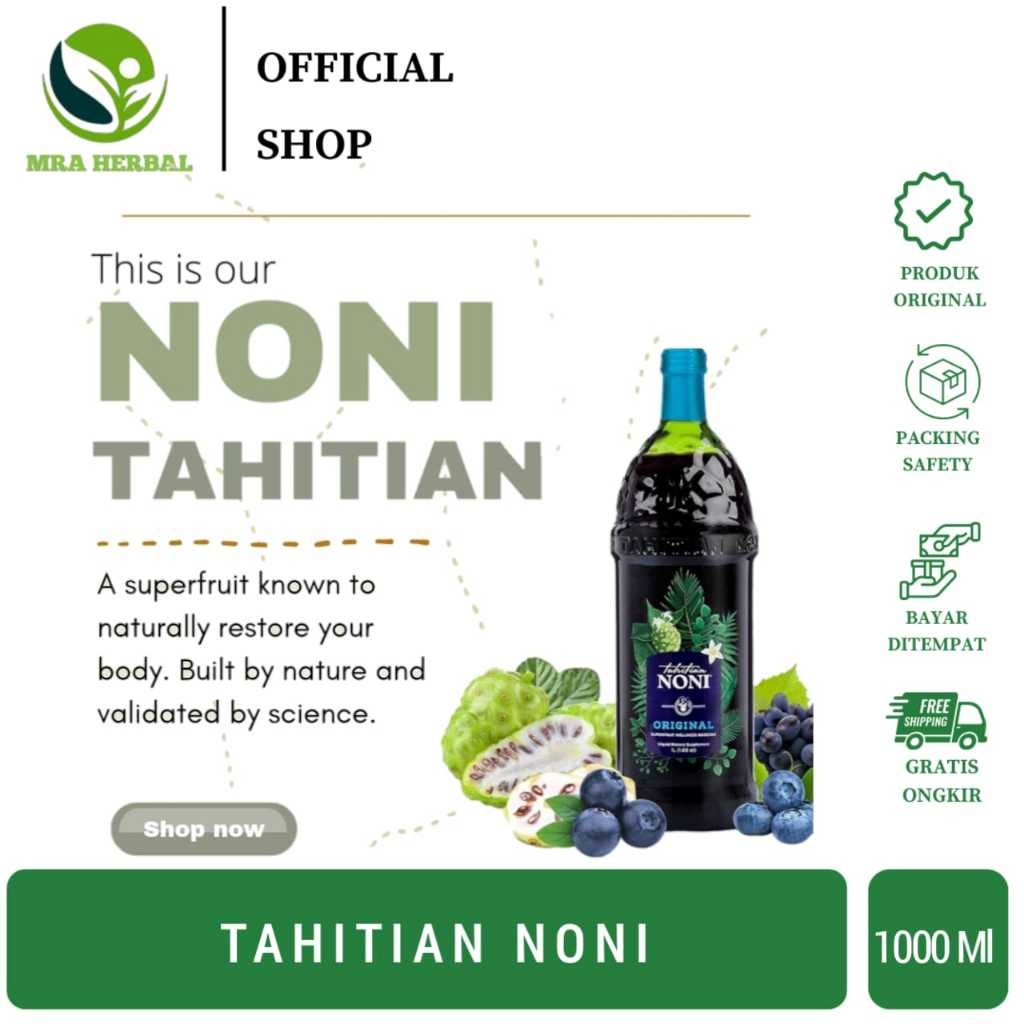 

Juice Tahitian Noni | Suplemen Kesehatan Jus Mengkudu | Maxidoid Original