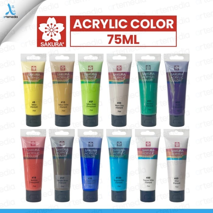 

PROMO_ [Bongkar Gudang] Cat Akrilik Sakura Acrylic Paint Color - 01 - NEUTRAL GRAY