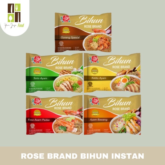 

Rose Brand Bihun Instan Rasa Goreng Special / Soto Ayam / kaldu Ayam / Asam Manis / Ayam Bawang 55g