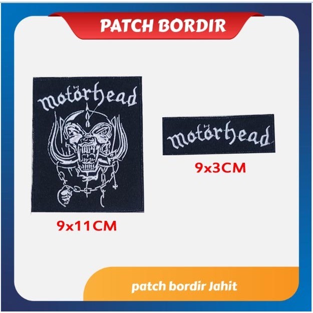 PATCH BORDIR JAHIT/ EMBLEM BORDIR MOTORHEAD