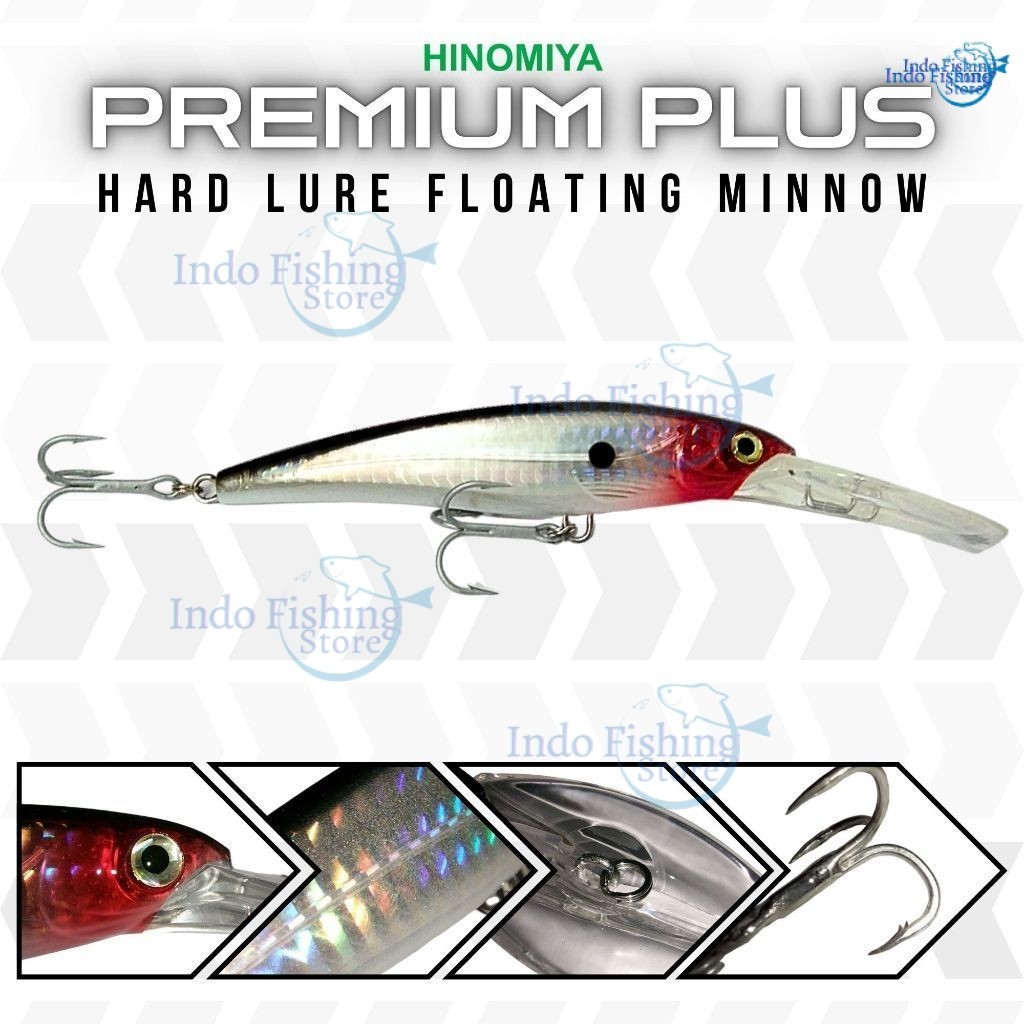 Umpan Pancing Casting Trolling HINOMIYA Premium 9046 Minnow 12cm-32gr 14cm-44gr Hard Lure Floating