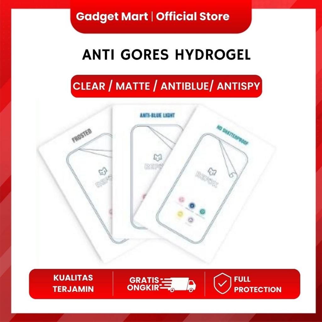 ANTI GORES SEMUA TIPE HP BAHAN HYDROGEL REFOX DAN EZYLIFE