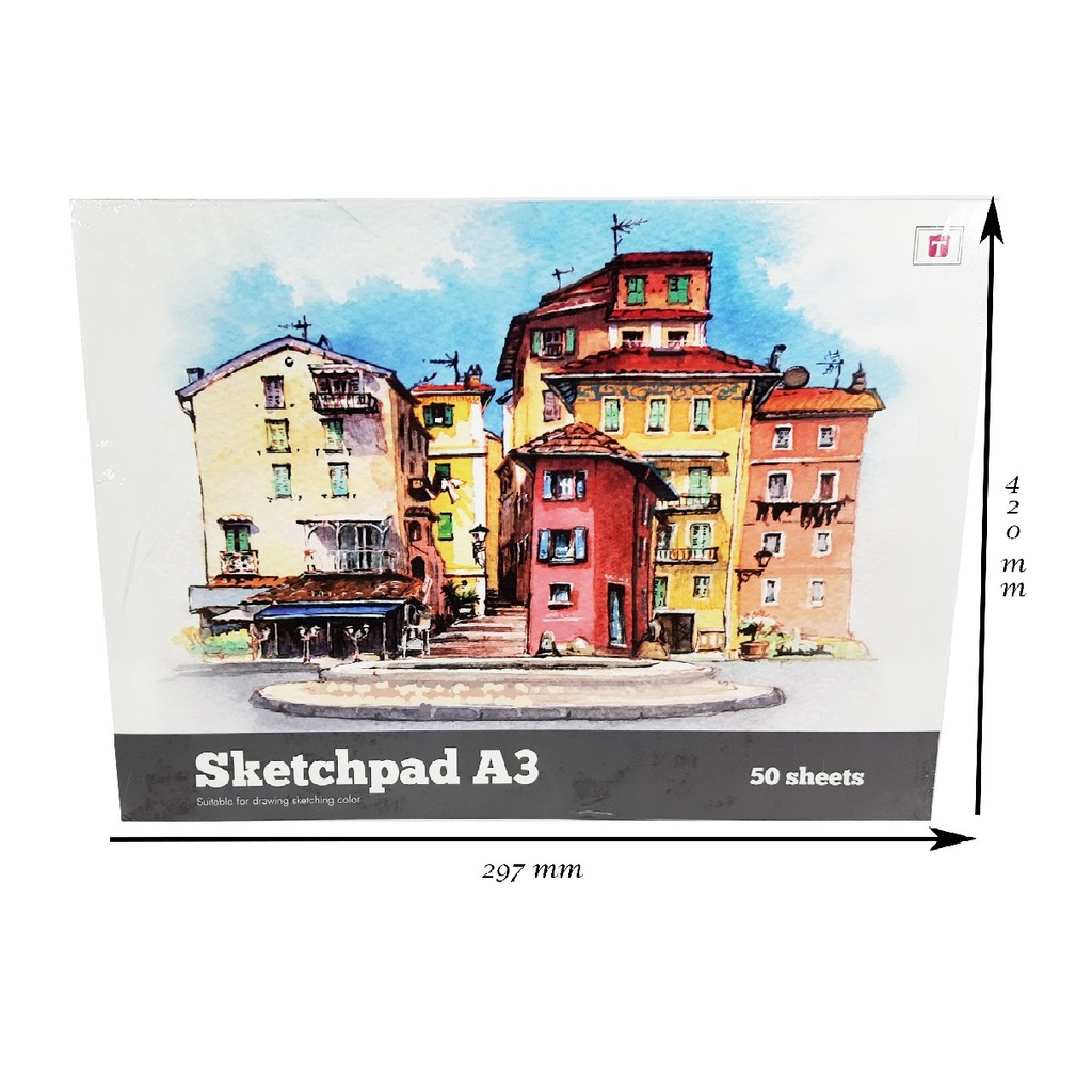 

HJK Tiara Sketch Book A3 25 atau 50 Lembar/ Sketcbook/ Buku Sketsa Murah